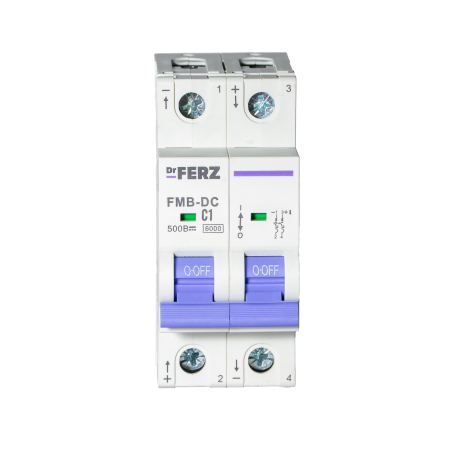 FMB-DC 6kA 2P 01 х-ка C, DC500В Автоматический выключатель